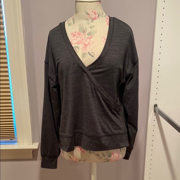 Z Supply Charcoal Long Sleeve Tee - Picture 1 of 12